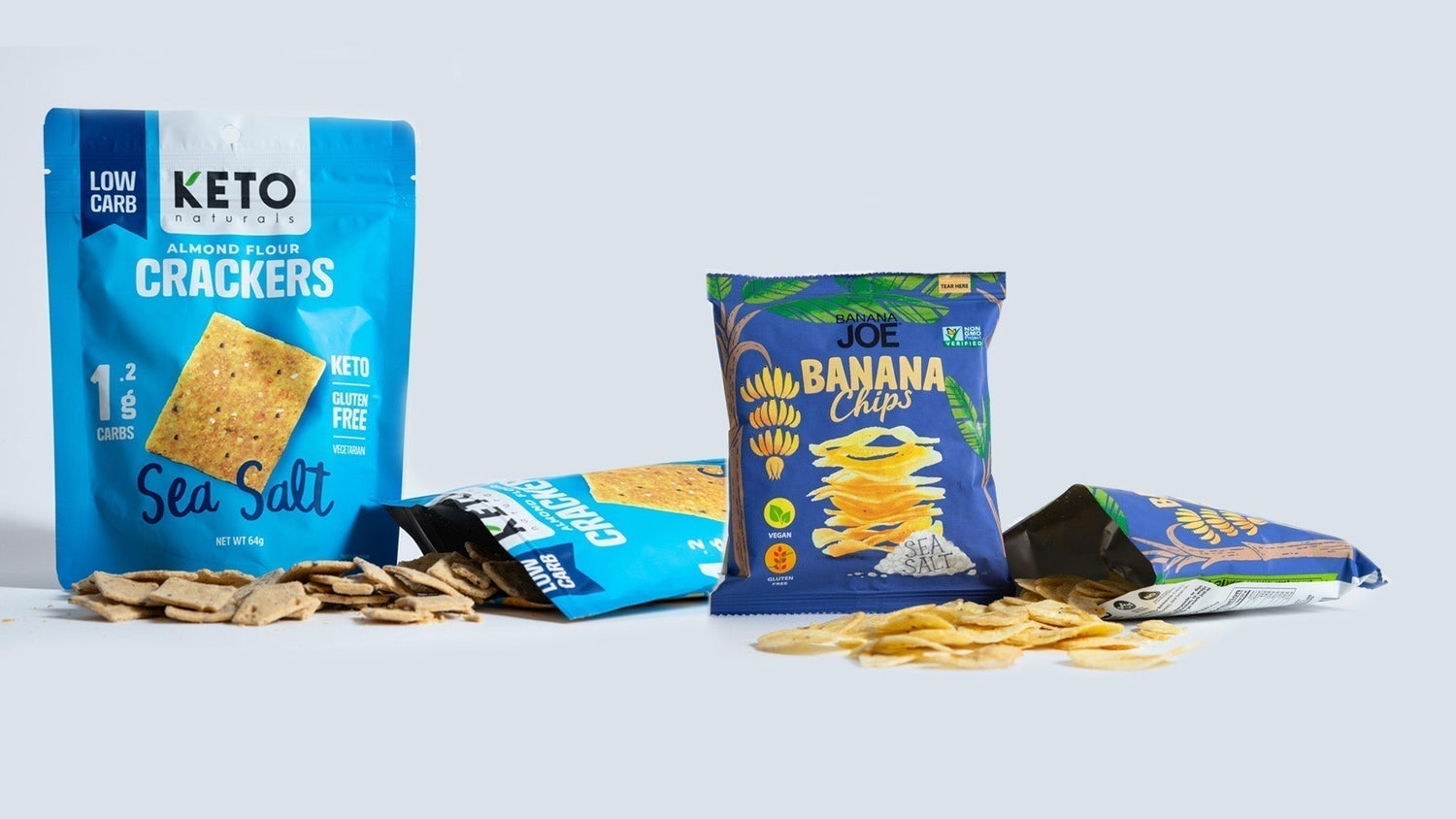 Bananaflögur og Ketokex - Chips og Crackers